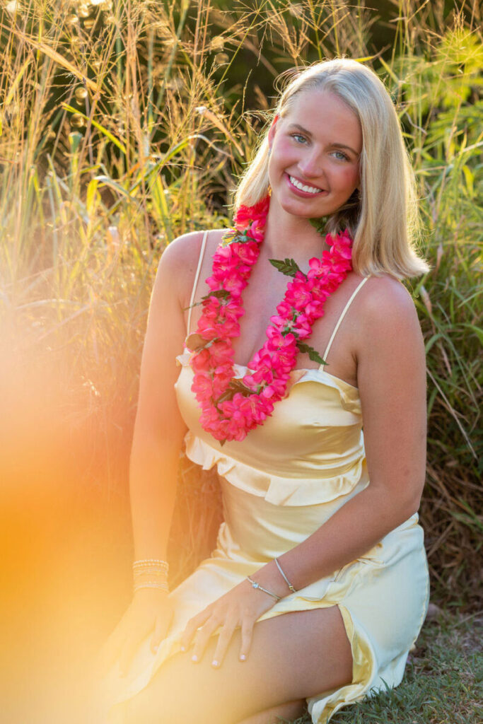 Portrait of a senior girl at Kapalua Beach, Maui