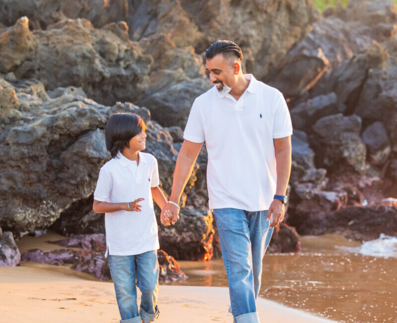 Maui beach family portraits