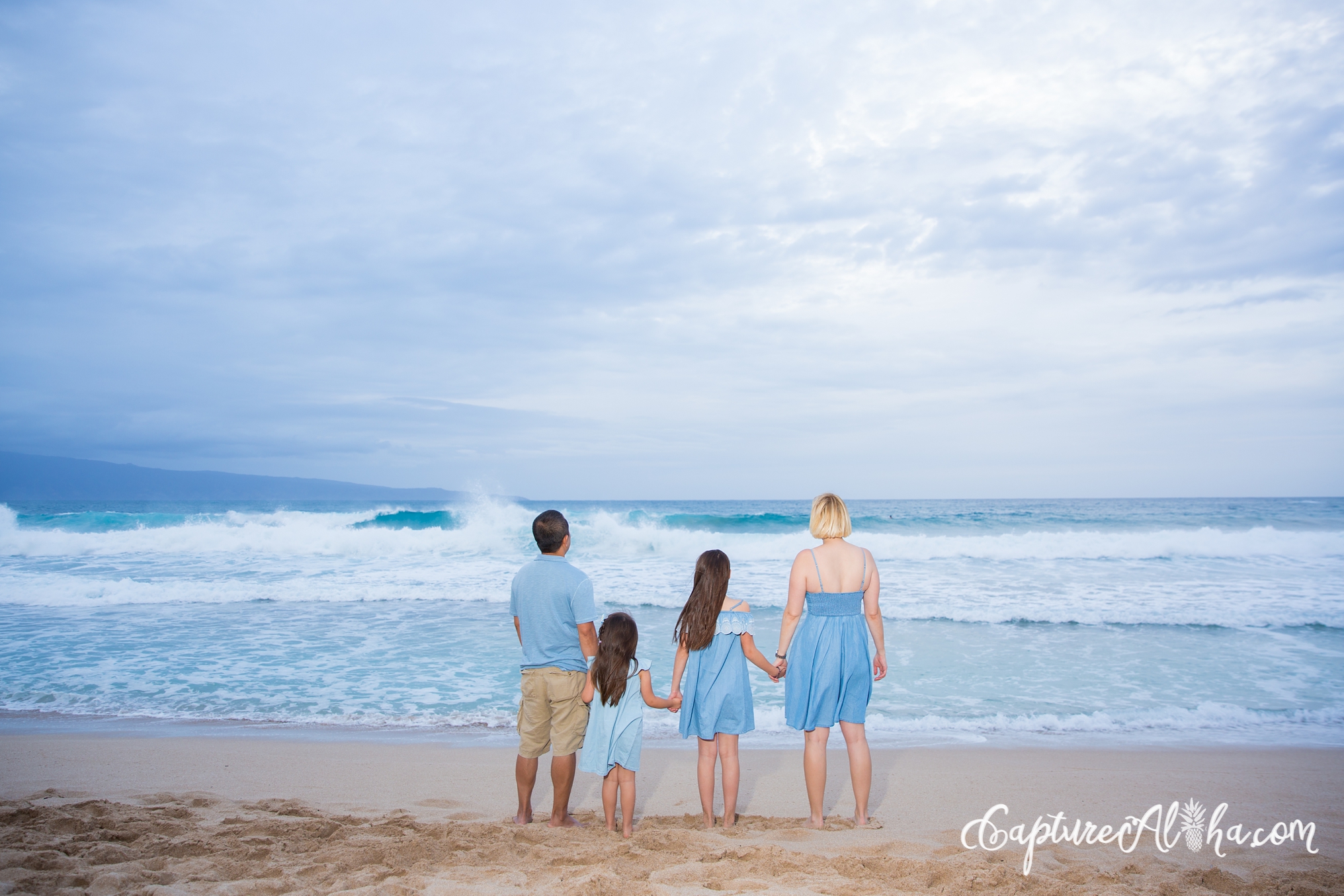 Maui Family Photography at Ironwoods Beach at sunset