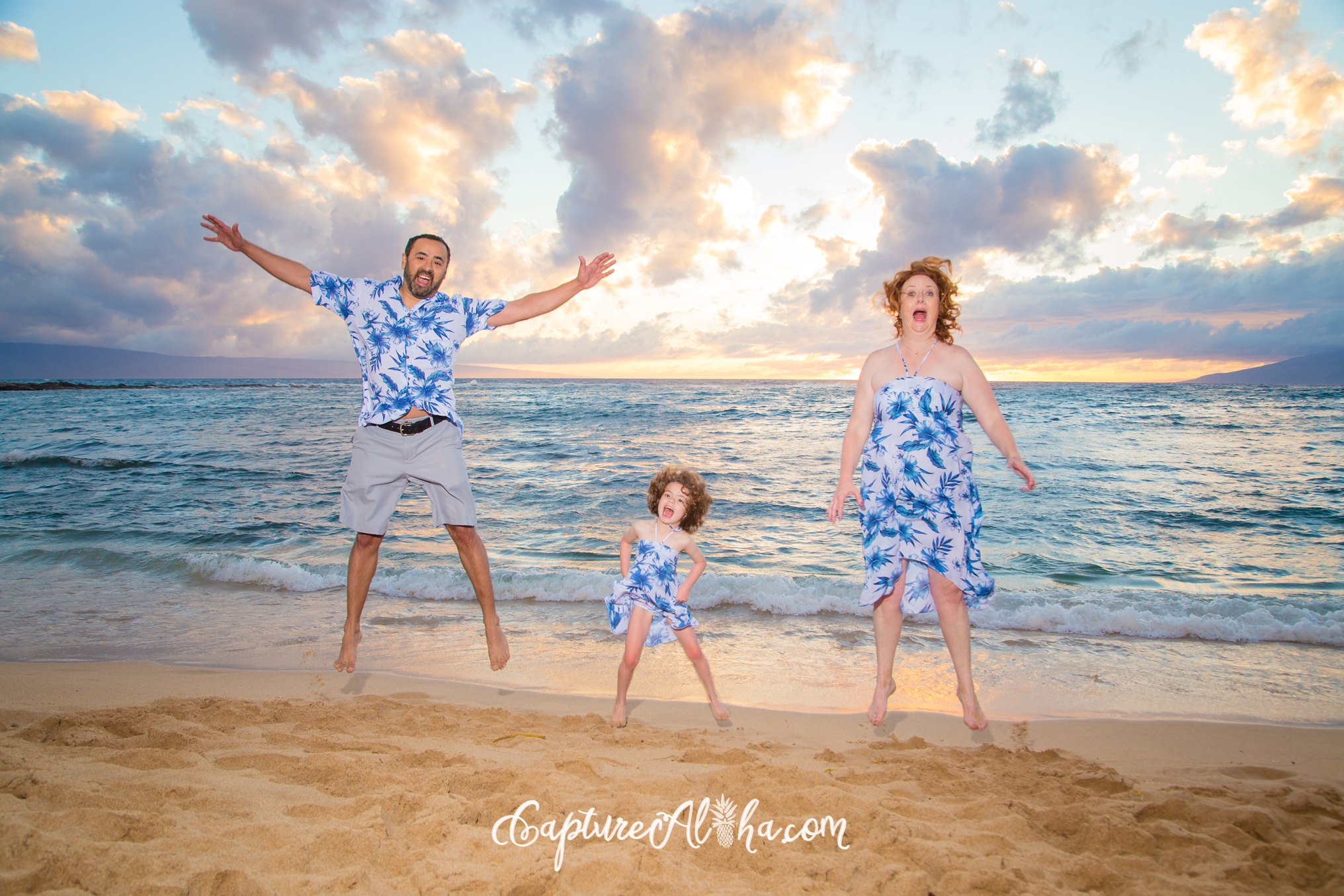 Family Photography at Kapalua Bay Beach Sunset