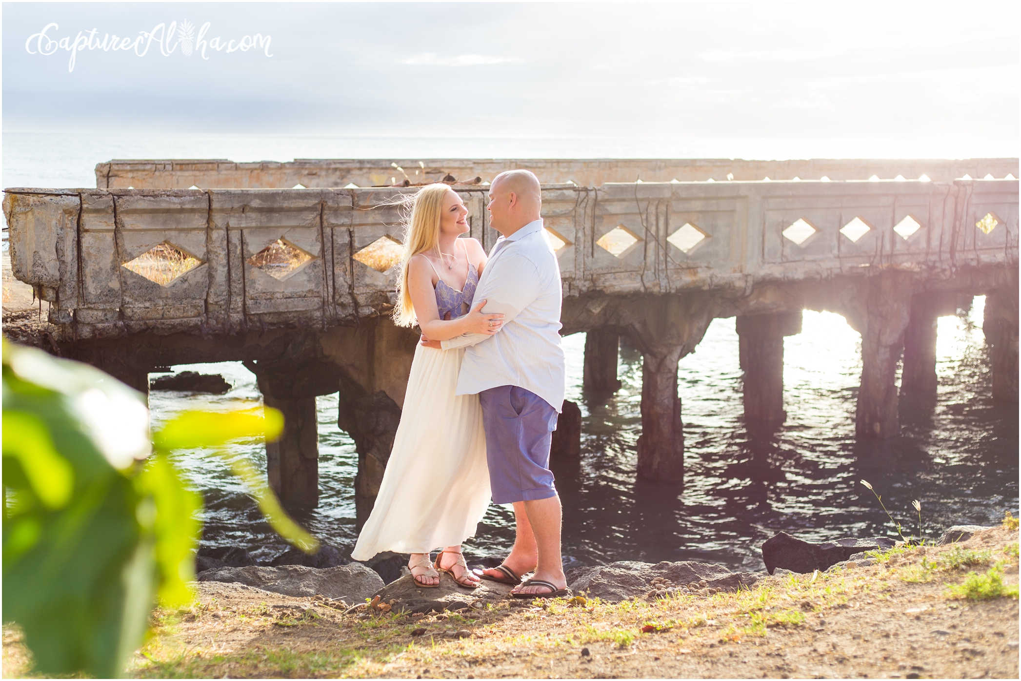 Maui Engagement Photography at Baby Beach in Sunset
