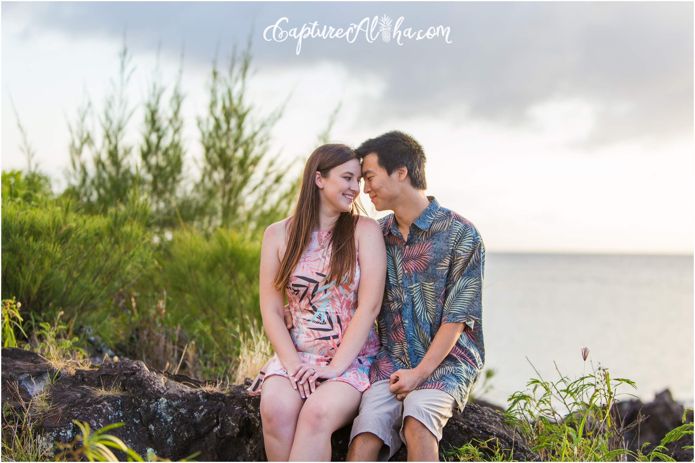 Maui Couples Photography at Kapalua Bay at Sunset
