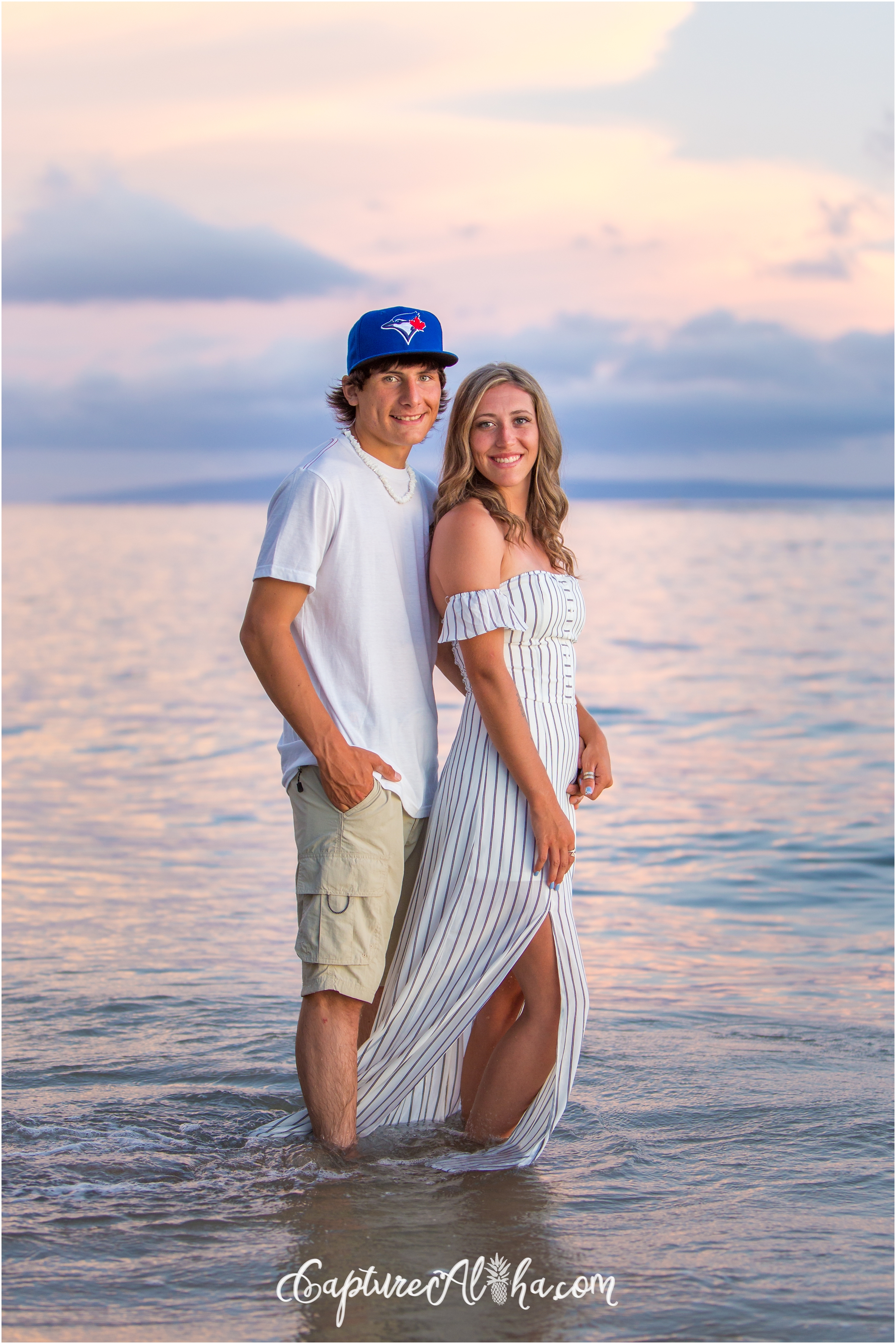 Couples Portraits at Lahaina Shores Maui at Sunset