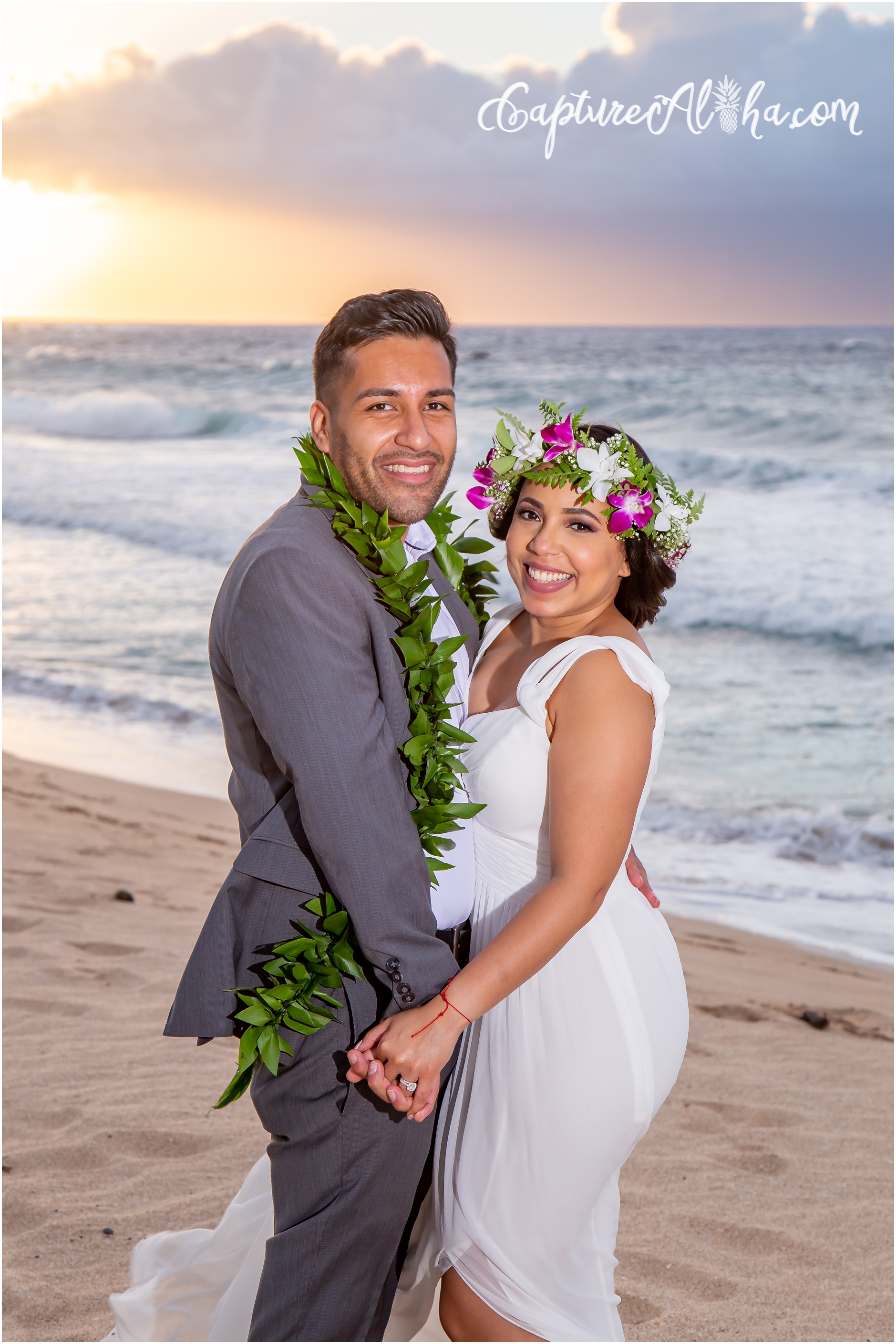 Engagement Photography at Ironwoods Beach in Maui at Sunset