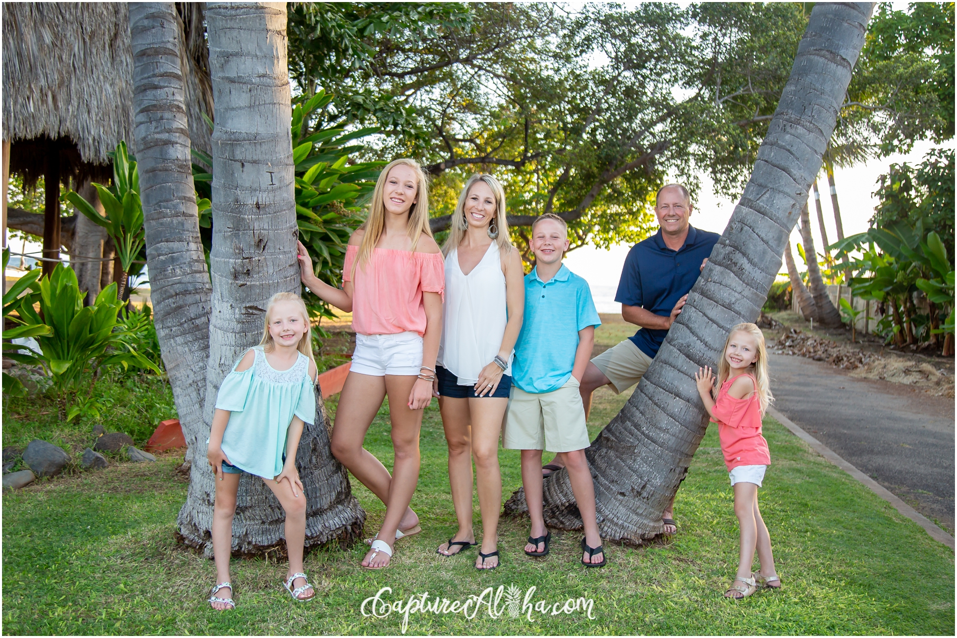 Family Photography on Maui at 505 Beach in Lahaina at Sunset