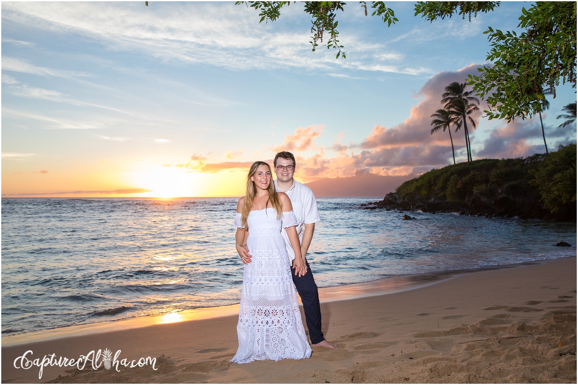 Maui Engagement Photography at Kapalua Bay