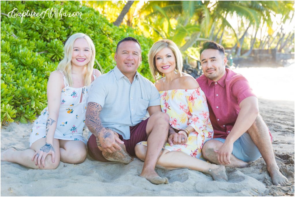 Family Photography in Maui at Baby Beach in the morning