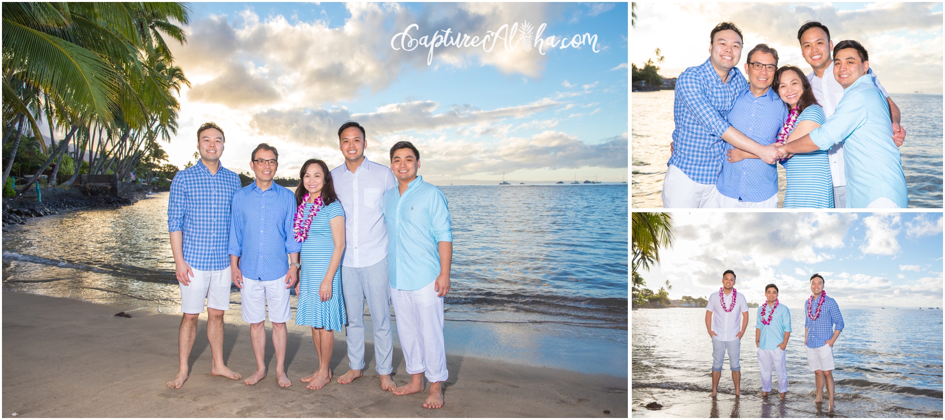 Sunrise Family Photos in Maui at Baby Beach