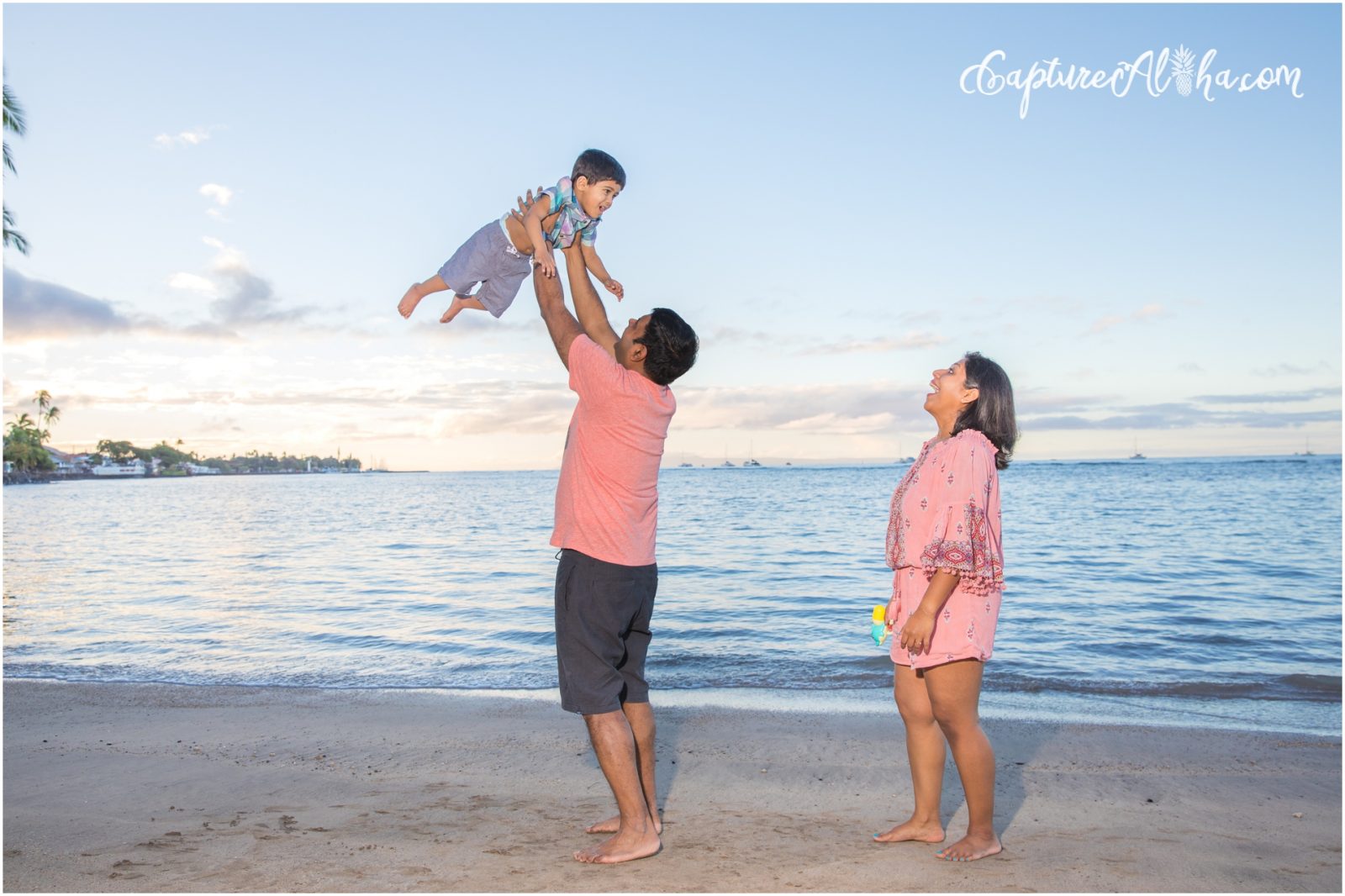 Lahaina Family Photographer at Baby Beach Maui at Sunrise