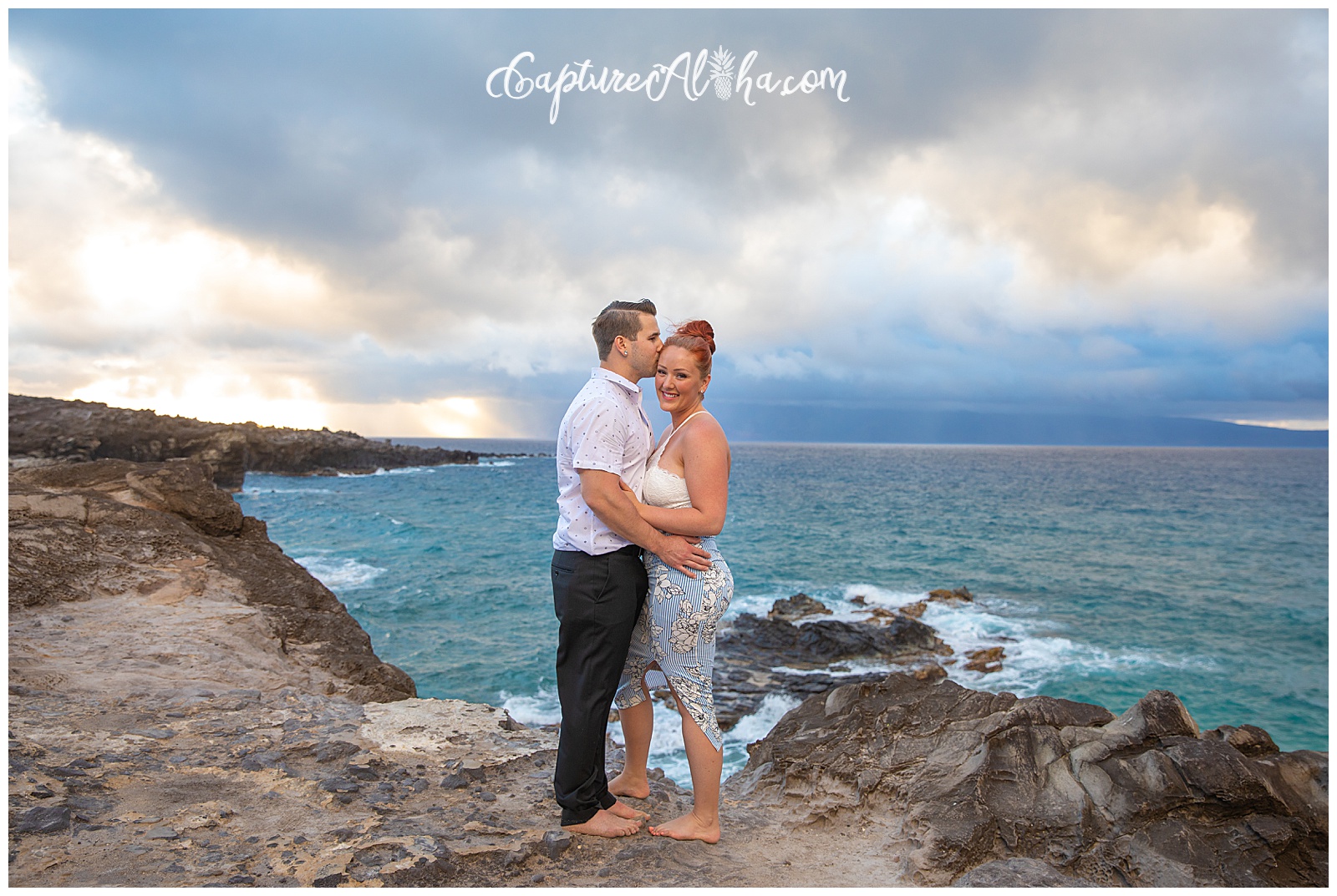 Maui Surprise Proposal Photography at Ironwoods Beach at Sunset