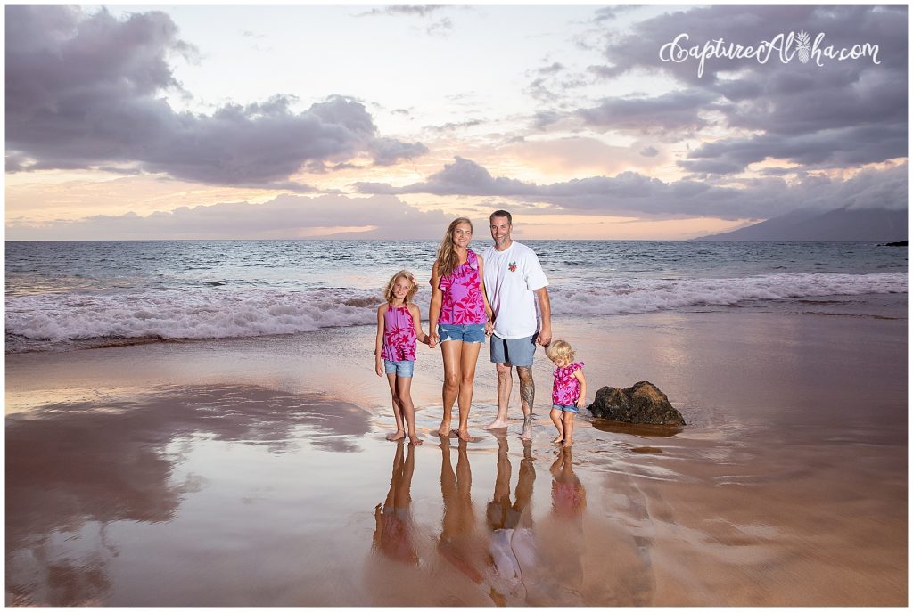 Maui Family Portrait at Po'olenalena Beach Park